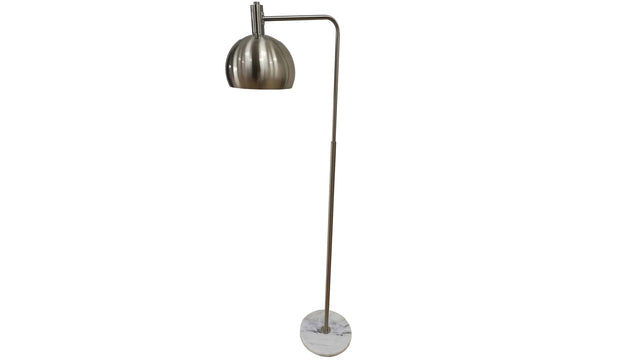 Marble And Silver Floor Lamp