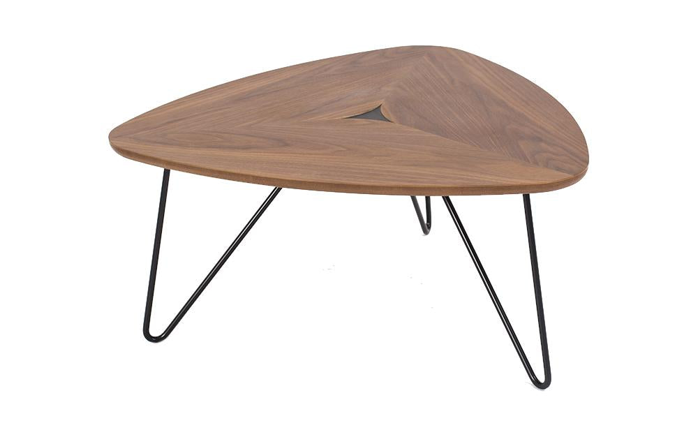 mid century stylish wood top black legs zenkki